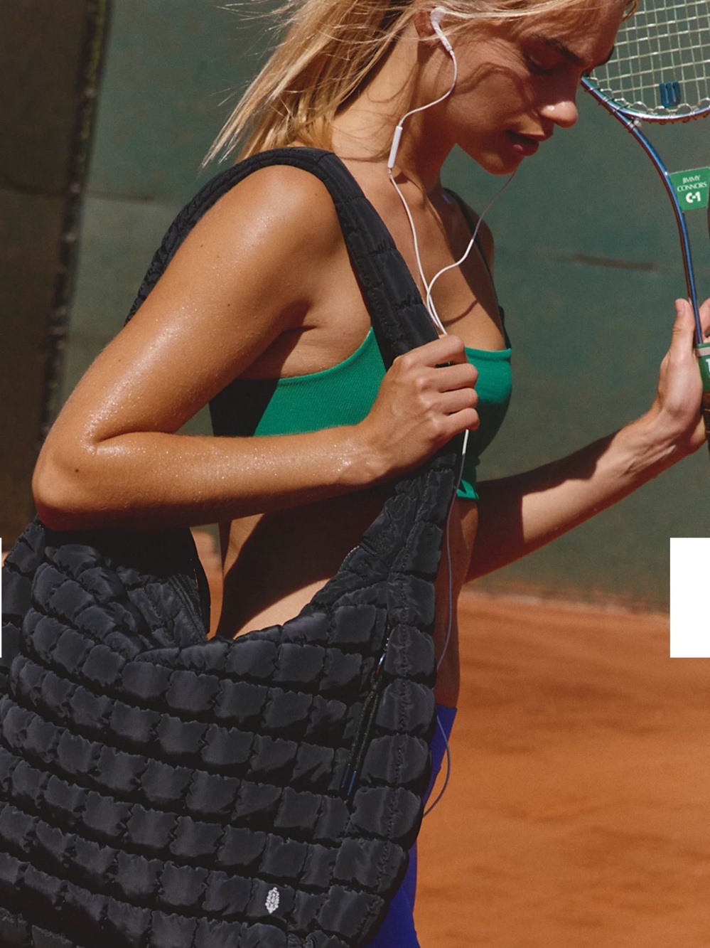 Free People Quilted Carryall Bag